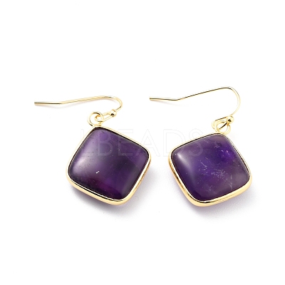 Natural & Synthetic Mixed Stone Dangle Earrings EJEW-J093-M-1