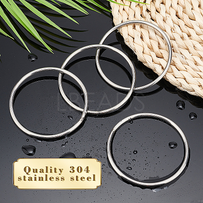 6Pcs 304 Stainless Steel Jump Rings STAS-GF0001-14-1