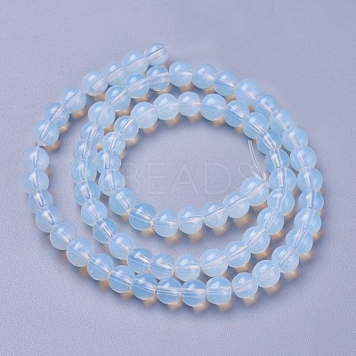Opalite Round Beads Strands GLAA-A025-6mm-04-1