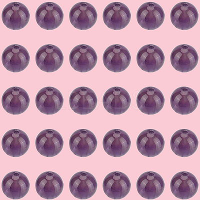 120Pcs Natural Amethyst Round Beads G-PA0001-16A-1