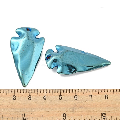 Electroplated Synthetic Non-Magnetic Hematite Pendants G-C136-03E-1