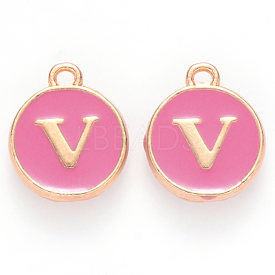 Golden Plated Alloy Enamel Charms LS-ENAM-S118-08V-1