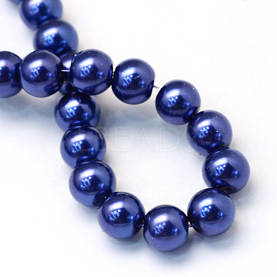 Baking Paint Glass Pearl Bead Strands X-HY-Q003-3mm-19-1