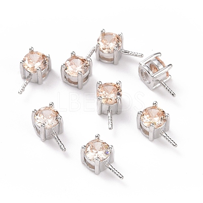 Rhodium Plated 925 Sterling Silver Peg Bails STER-D035-47P-02-1