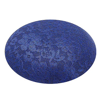 Imitation Hemp Round Fascinator Hat Base for Millinery AJEW-WH0472-45C-01-1