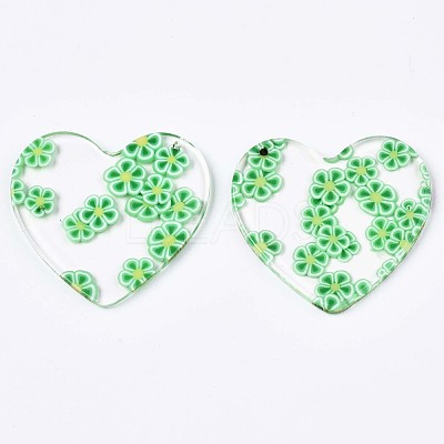 Transparent Clear Cellulose Acetate(Resin) Pendants KY-T040-56A-1