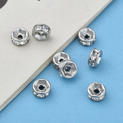 316 Surgical Stainless Steel Rhinestone Spacer Beads STAS-L285-001P-02-1