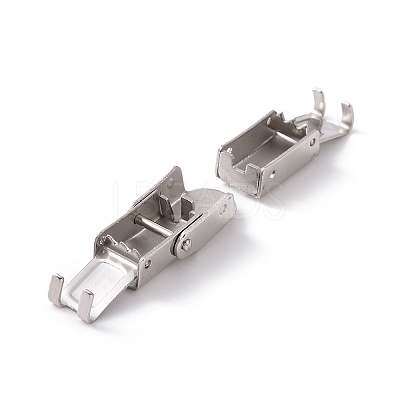 Tarnish Resistant 201 Stainless Steel Watch Band Clasps LS-STAS-K173-01A-1