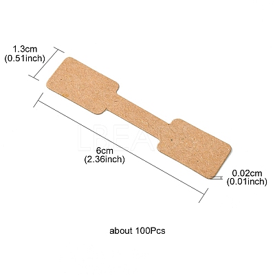 Paper Fold Over Blank Sticky Price Tags CDIS-YW0001-09B-1