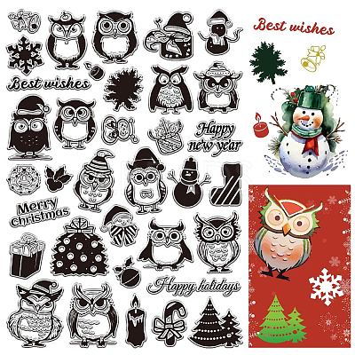 PVC Plastic Clear Stamps DIY-WH20037-007-1