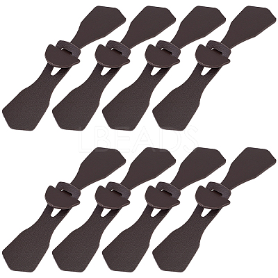 8Pcs 1-Hole PU Leather Buttons FIND-GF0008-82A-1