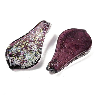 Lampwork Big Pendants FOIL-K003-01-1