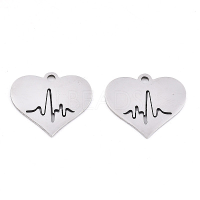 Non-Tarnish 201 Stainless Steel Charms STAS-S081-087-1