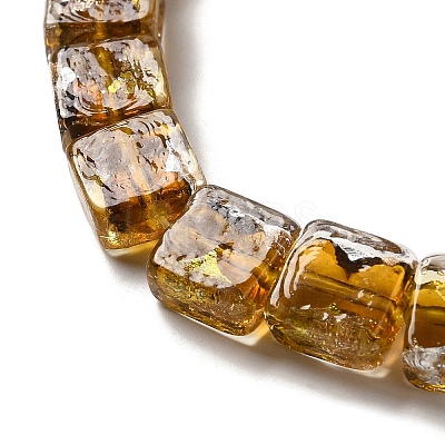 Handmade Gold Foil and Silver Foil Lampwork Beads FOIL-C001-01C-05-1
