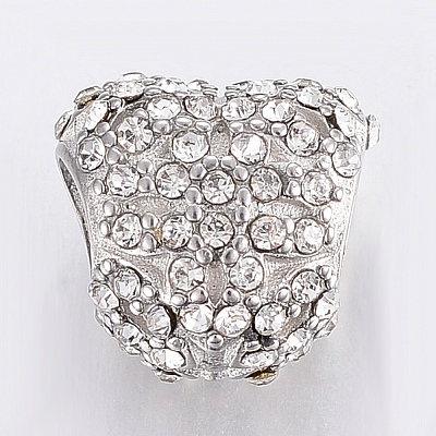 304 Stainless Steel Rhinestone Beads STAS-H446-111P-1