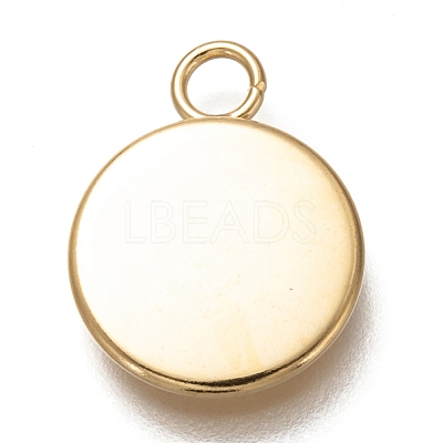 304 Stainless Steel Pendant Cabochon Settings STAS-Z030-01I-G-1