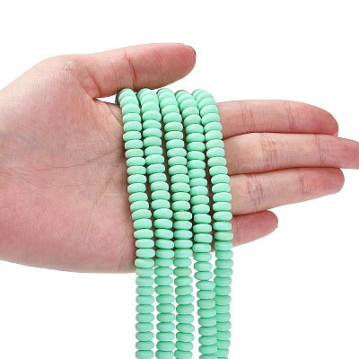 Handmade Polymer Clay Beads Strands X-CLAY-N008-008P-1