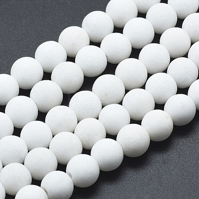 Natural Mashan Jade Beads Strands G-K245-01J-8mm-1