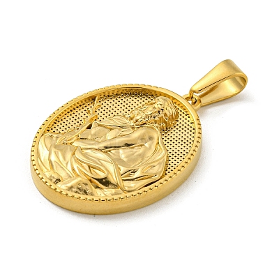Ion Plating(IP) 304 Stainless Steel Pendants STAS-R231-18G-31-1