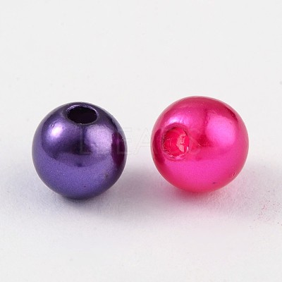 Imitation Pearl Acrylic Beads PL610-1