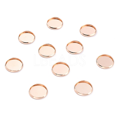 304 Stainless Steel Cabochon Settings STAS-Y001-12D-RG-1