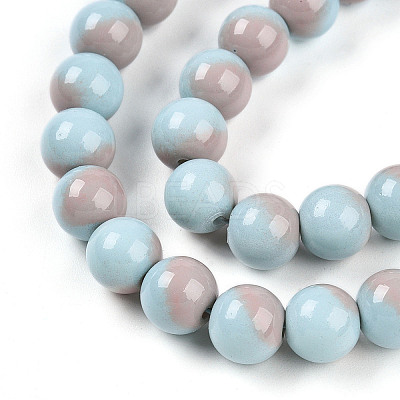Baking Paint Glass Beads X1-DGLA-N012-8mm-06-1