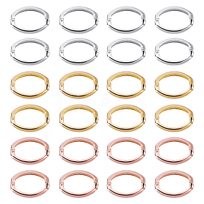 Brass Twister Clasps KK-FH0001-36-1