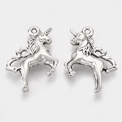 Tibetan Style Alloy Pendants X-TIBEP-T052-28AS-RS-1