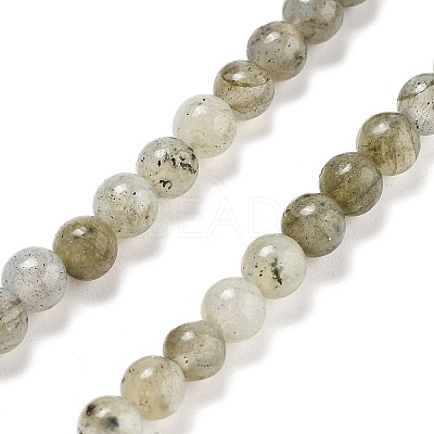 Natural Labradorite Bead Strands G-O155-05B-4mm-1