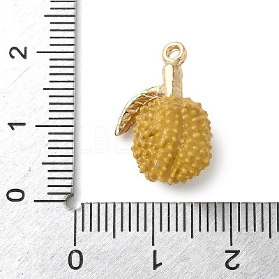 Fruit Theme Alloy Enamel Pendants PALLOY-P314-01C-G-1