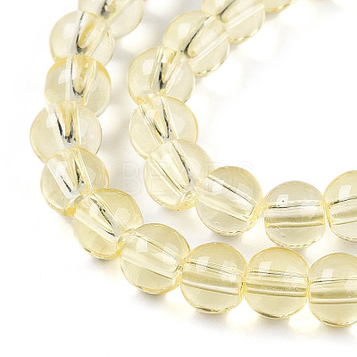 Baking Paint Transparent Glass Beads X1-DGLA-N006-6mm-03-1
