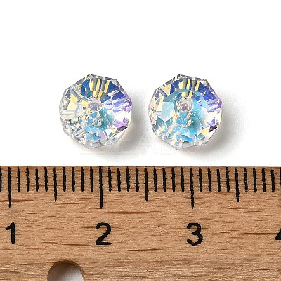 Transparent K9 Glass Beads GLAA-E048-02A-1