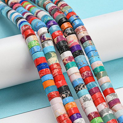 Synthetic Imperial Jasper Dyed Beads Strands G-D077-D01-01-1
