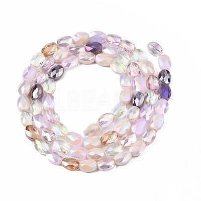 Electroplate Glass Beads Strands EGLA-S194-17A-1