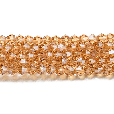 Transparent Electroplate Glass Beads Strands EGLA-A039-T2mm-A18-1