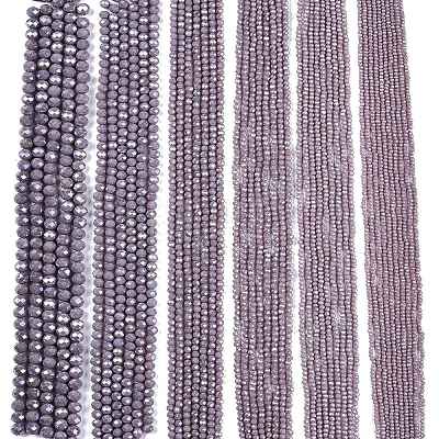 Electroplate Glass Beads Strands LS-EGLA-A044-P8mm-A13-1