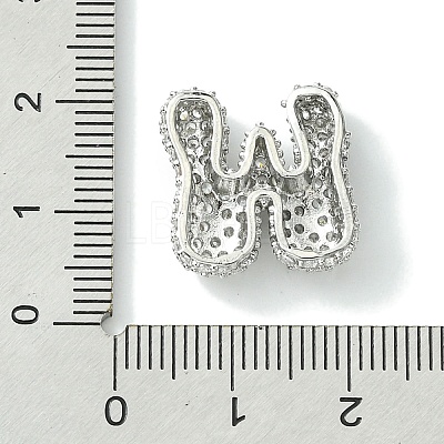 Rack Plating Brass Clear Cubic Zirconia Pendants KK-S378-01P-W-1