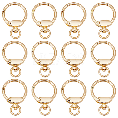 12Pcs Alloy Swivel Clasp FIND-SC0010-10KCG-1