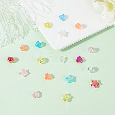 690Pcs 18 Style Transparent Acrylic Beads TACR-PH0001-40-1