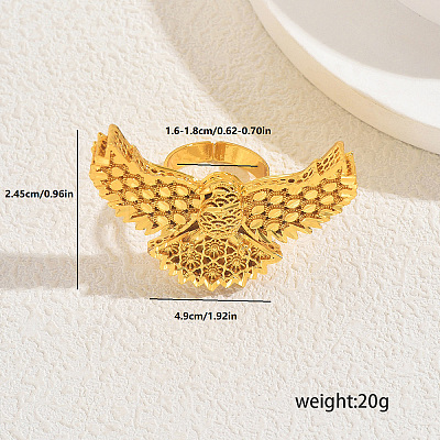 Brass Adjustable Cuff Open Rings for Women NN3965-1