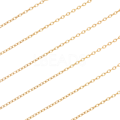 1 Roll Ion Plating(IP) 304 Stainless Steel Cable Chains CHS-BBC0001-20-1
