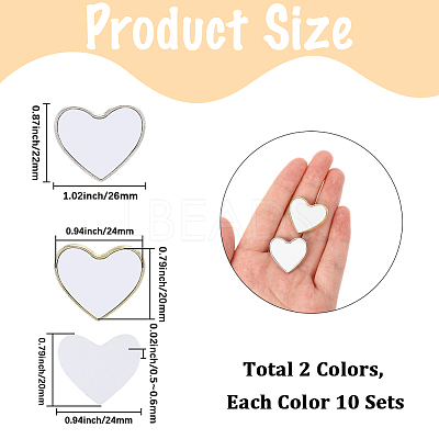 10 Sets Sublimation Blank Brooch Pins FIND-SP0004-08C-1