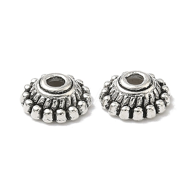 Tibetan Style Alloy Bead Caps X-LF1235Y-NF-1