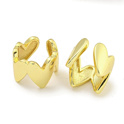 Brass Cuff Earrings EJEW-C104-073G-1