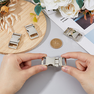 4Pcs Alloy Side Release Buckles FIND-FH0008-70-1