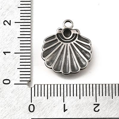 Retro 304 Stainless Steel Pendants STAS-L284-13AS-1
