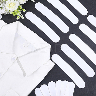Plastic Collar Stays for Men's Dress Shirts AJEW-HY0003-21A-1