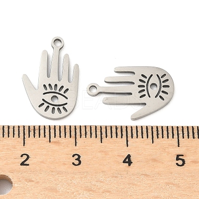 201 Stainless Steel Laser Cut Pendants STAS-P428-07P-1