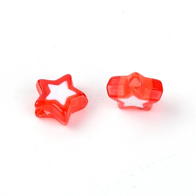 Acrylic Beads OACR-WH0006-06-1