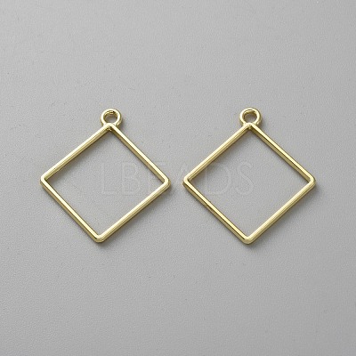 Alloy Rhombus Pendants LS-PALLOY-WH0048-28-1